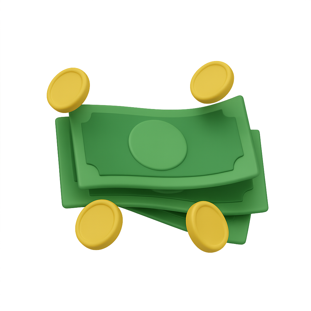 Dollar Cluster Graphic